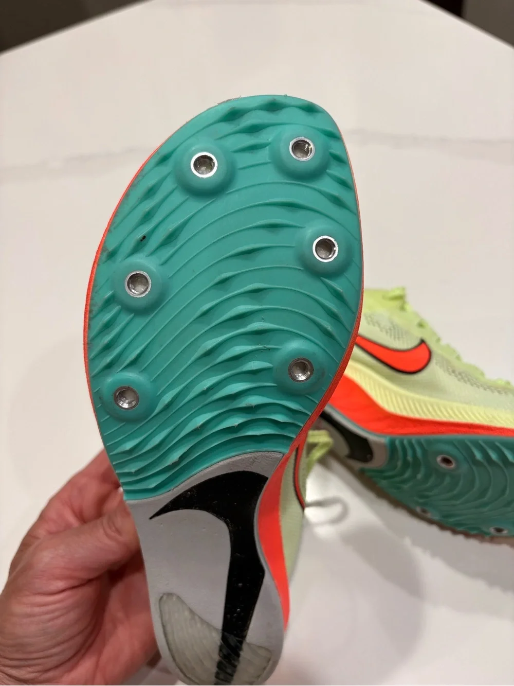Nike Distance Track Spikes ZoomX Dragonfly Women's size 5.5. Men’s size 4
